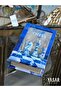 Blue Chess Mirrored Decorative Book Box Set - 4