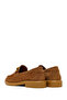 Women's Tan Beaded Suede Leather Loafer 26Pfd510710 - 6
