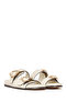 Women's Cream Double Buckle Slippers 26Sfd442118 - 2