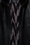 Diana Women's Black Collar Fur Oversized Leather Coat 25Wgd5631U4 - 8