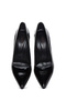 Women's Black Heeled Patent Leather Shoes 25Afd130016 - 7