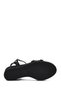 Women's Black Ankle Buckle Braided Wedge Heeled Shoes Espadrille Sandals 25Sfe482729 - 5