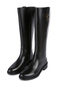 Women's Black D Walk Pleasure D - Smo.Lea Zippered Leather Boots D46Tgd00043C9999 - 3