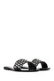 Women's Black Stone Jelly Slippers 25Sfe4917Pv - 3
