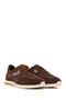 Women's Brown Lace-Up Suede Leather Sneaker 26Pfd410914 - 2
