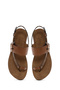 Women's Tan Back-Strapped Flip-Flop Sandals 26Sfe460914 - 4