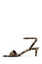 Women's Leopard Ankle Buckle Short Thin Heeled Shoes Patent Leather Sandals 25Sfe390516 - 4
