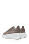 Women's Mink Lace-Up Thick Sole Suede Leather Sneaker 25Sfd 510910 - 5