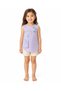 Girls' Tank Top T-Shirt Enjoy Printed Bag Pocket Sleeveless Lilac Color