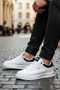 White Men's Casual Shoes Lace-Up Quality Lightweight Comfortable Orthopedic Sneaker - 2