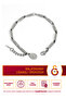 Gs Striped Stainless Steel Adjustable Unisex Chain Bracelet with Extension Chain Silver Color