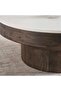 Abelia Coffee Table Marble - White & Brown - 4