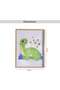 Starry Turtle Wall Art 32x42cm - Green - 5