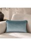 Hilton Chevron Down Alternative Filled Cushion 35x50cm-aquifer - 2
