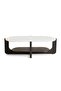 Tansy Coffee Table Marble Top - White Black ~ White - 5