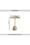 Colette Accent Table Iron - Brown & Gold - 7