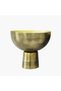 Poppy Metal Antique Antique Footed Bowl 30x30x26cm - Brass - 3