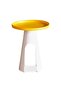 Clancy End Table Metal Large - White & Yellow - 7