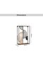 Merva Metal Wall Decor With Shelf 34.9x11.4x54.6cm - Black - 8