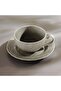Queen Lace Porcelain Tea Cup Saucer 250ml -brown - 5