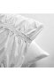 Modern Suites Pleated 3-piece Queen Comforter Set 200x240cm - White - 4