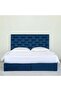 DIANA KING BED VELVET BLUE 180X200 CM - 4