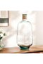 Lyra Recycled Glass Vase With Rope 29x60cm - Green