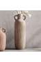 Miu Stoneware Vase With Two Handle 20.5x19x59cm - Light Brown