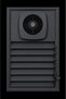 Anthracite Gray Aluminum Bathroom Screen with 40X40 Fan