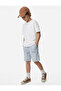 Denim Shorts with Pocket Detail and Tie Waist - 2