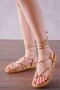 1001-1001 Nut Ankle Lace Women's Sandals - 2