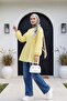 Multi-Pocket High Waist Jeans - Blue - 4
