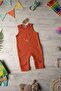 Muslin 100% Organic Cotton - Unisex Baby - Long Jumpsuit - Embroidered Pocket - Snap Fasteners - Tile Pattern - 3