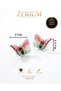 Women's Steel Butterfly Earrings with Acrylic Effect 3D Butterfly Series Silver Color - 3