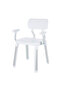 Cappadocia Non Slip Legs Bathroom Stool with Back and Arm Support