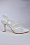 P372733109 White Mesh Detailed Women's Heeled Shoes - 5