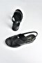 Black Women's Wedge Heeled Shoes K674305209 - 4