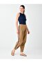Camel Hair Loose Woven Trousers