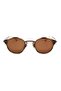 Women's Sunglasses Cream Coffee Frame Brown Glass - 2