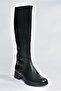 Black Genuine Leather Daily Women's Boots N555511103 - 4