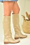 Skin Suede Flat Sole Daily Women's Boots L726600902 - 2
