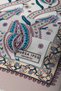 Mink Cream Row Tulip Voile Silk Scarf - 3