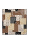 Taba Patchwork Pattern Twill Silk Scarf
