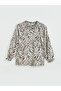 Tie-Neck Floral Blouse (S6) - 5