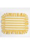 Yellow Striped American Service Set /2 Pieces