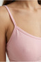 Pink Cotton Thin Strap Bustier with Removable Pads 3-Pack Sports Bra - 7