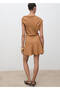 Draped asymmetrical long dress - 4