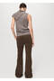 Wrinkled Vest with Spiral Collar - 4