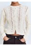 Strickjacke mit Stickerei - 7