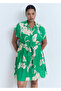 Belted patterned dress - 7